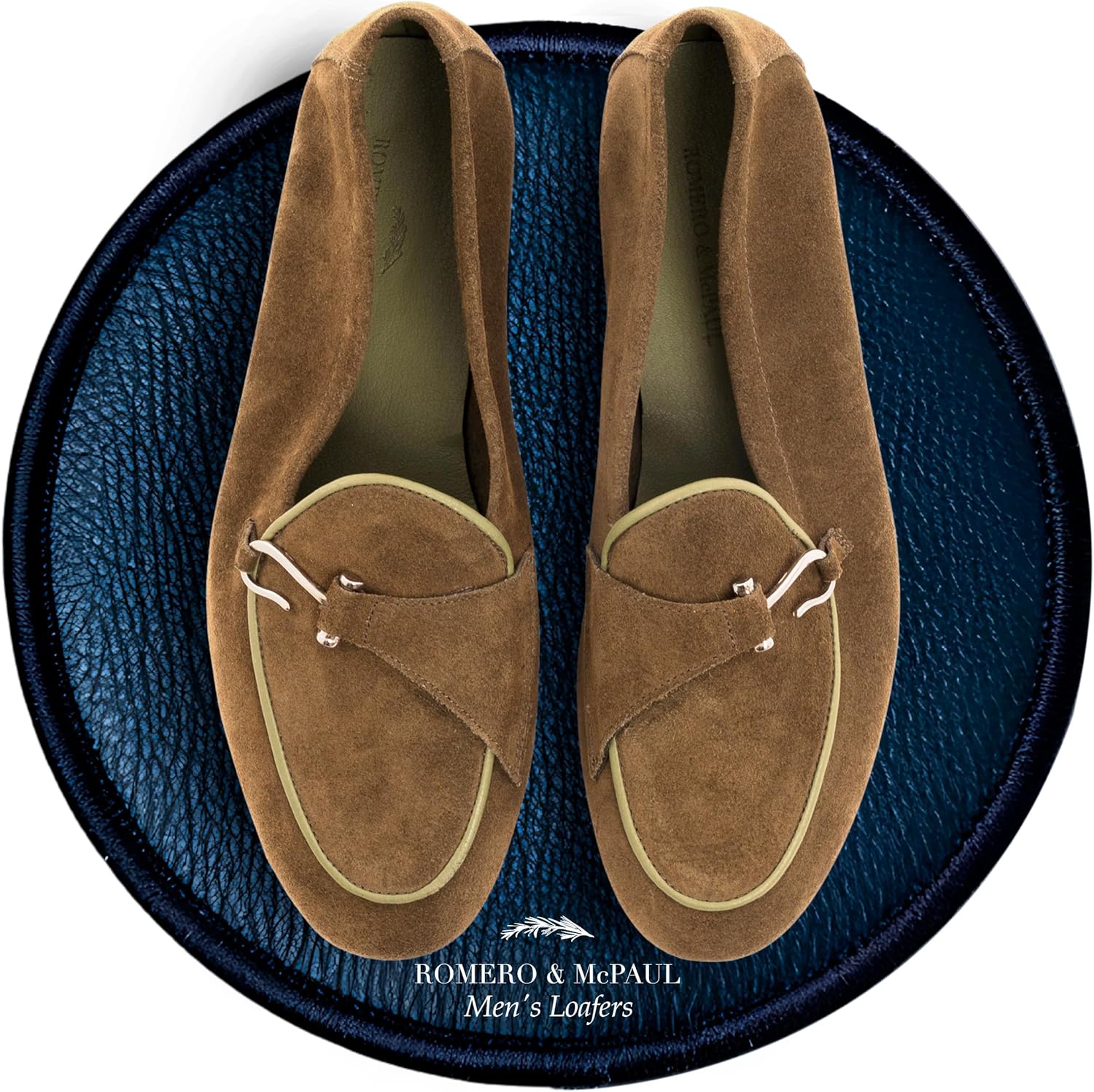 

Мужские лоферы El Guante Flat Hook коричневые, Повседневные туфли в морском стиле с металлической деталью, Romero MC Paul Romero & Mcpaul