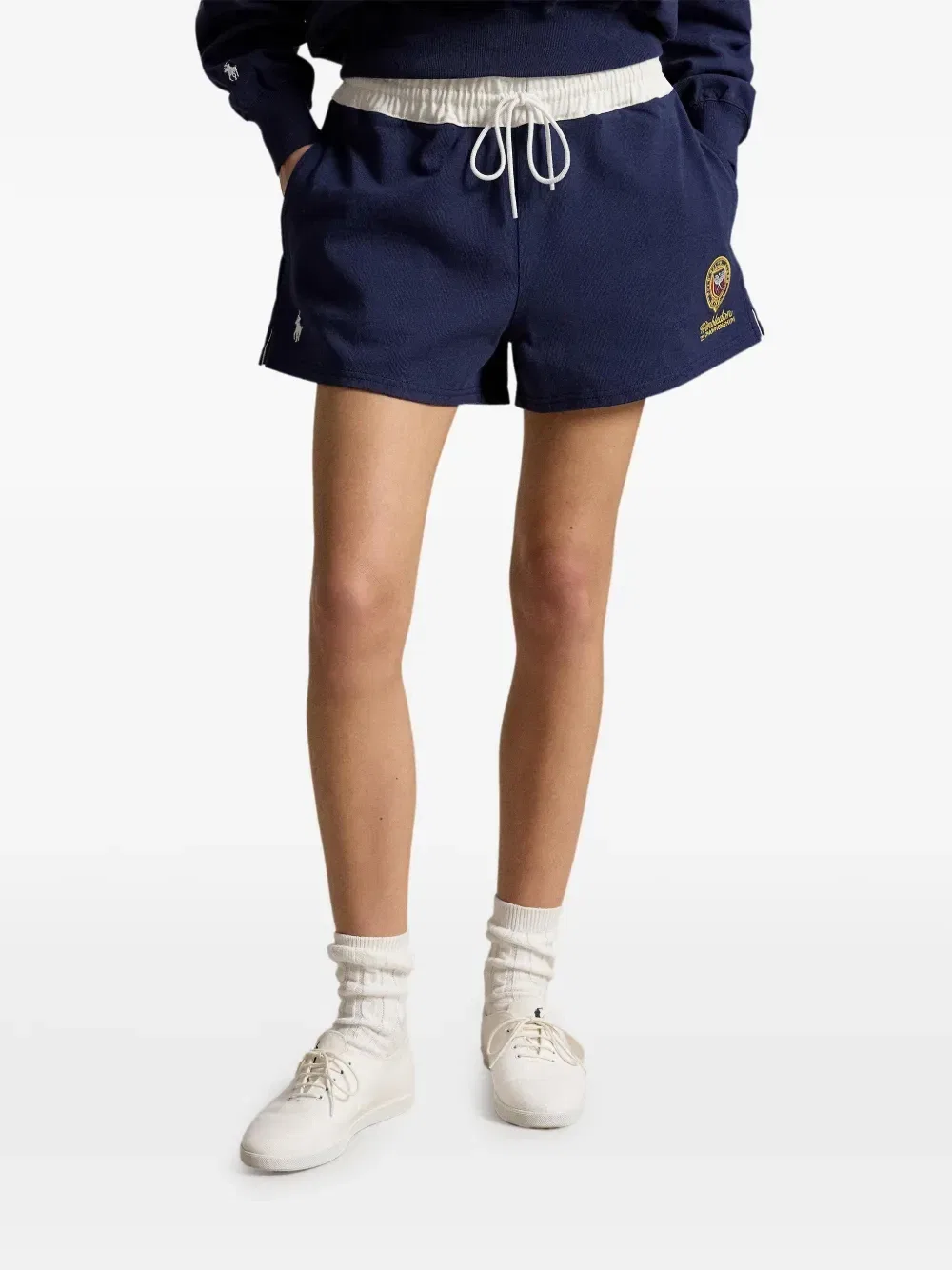 Шорты для регби с нашивкой-эмблемой Wimbledon POLO RALPH LAUREN, синий — фото 3