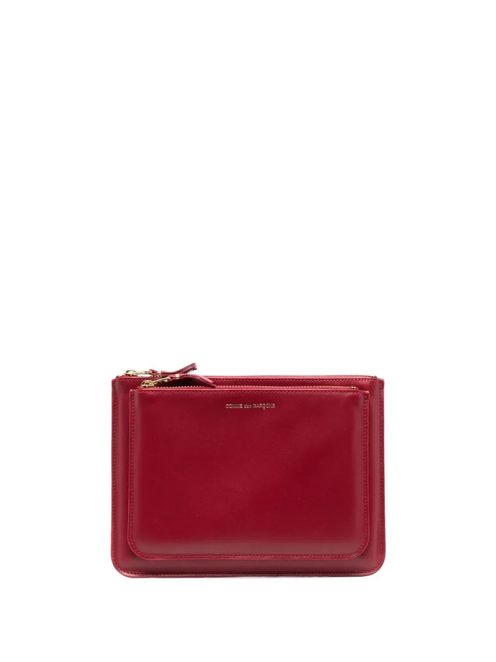 

Кошелек с двойной молнией Comme Des Garçons Wallet, красный