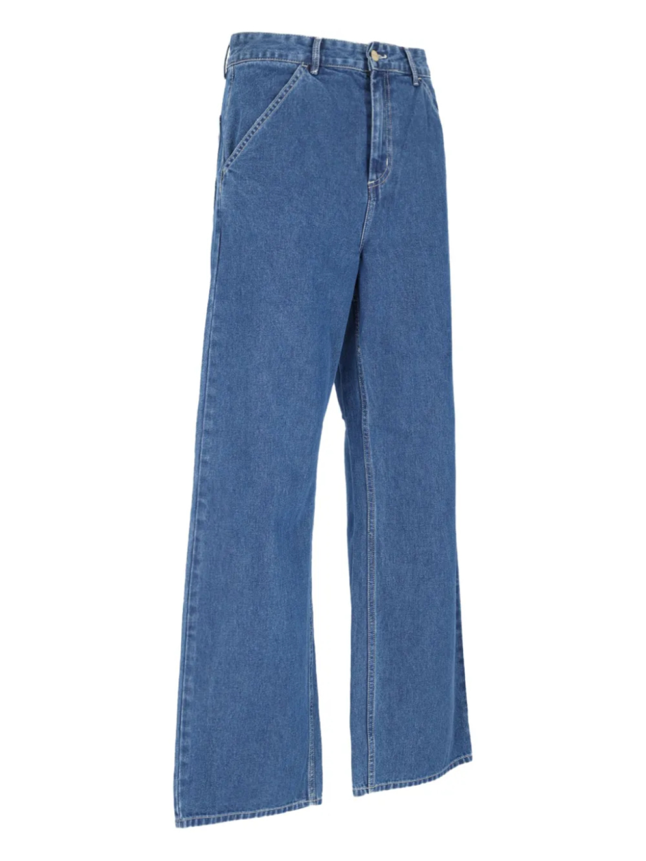 

Джинсы с нашивкой-логотипом Carhartt WIP, синий