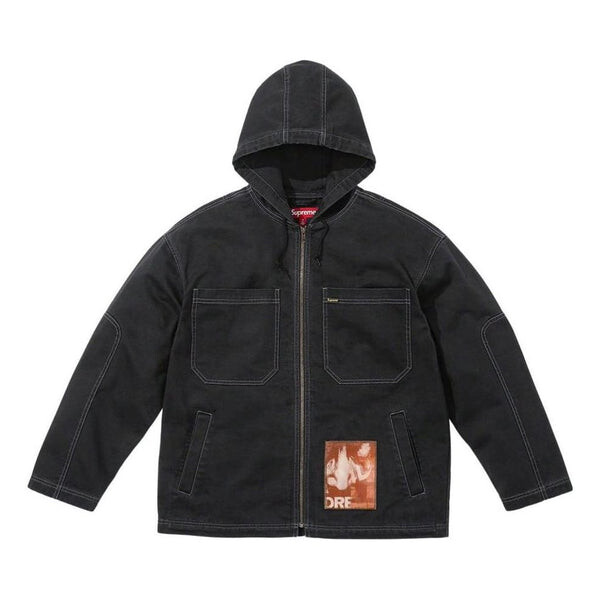 

Куртка x mark leckey dream english kid hooded jacket 'black' Supreme, черный