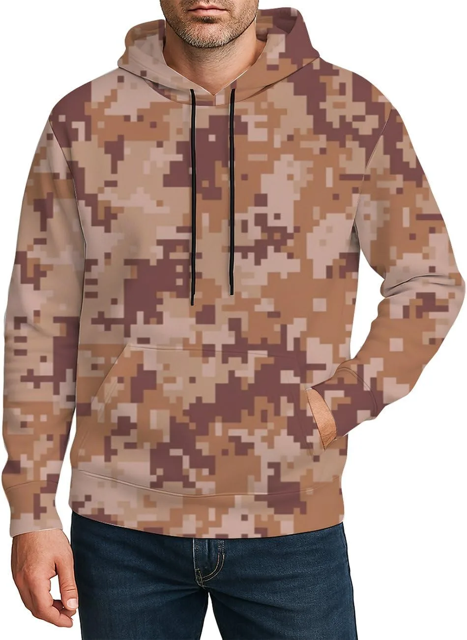 

Графический худи с камуфляжем и карманом Deovige