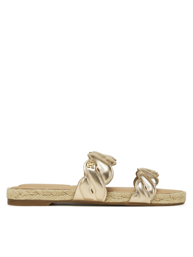Эспадрильи Metallic Rope Espadrille Mule FW0FW08670 Tommy Hilfiger, золотой