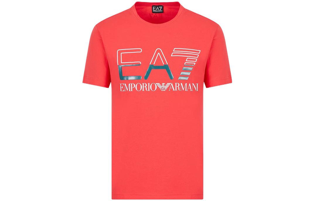 

EMPORIO ARMANI Футболка EA7 SS23 мужская красная