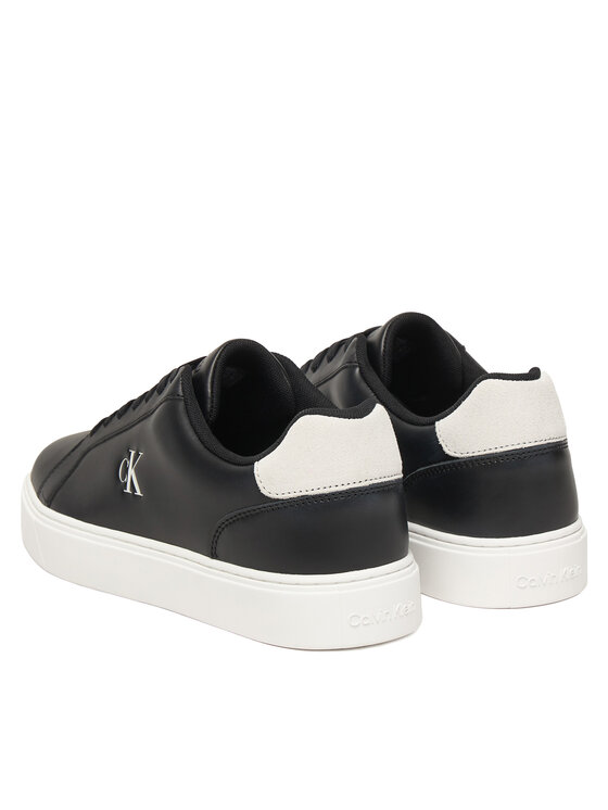 Кроссовки Classic Cupsole Laceup Lth YM0YM01435 Calvin Klein, черный — фото 3