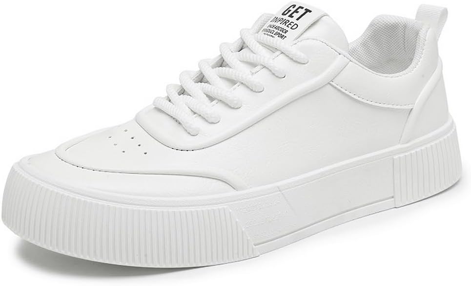 

Мужские платформенные кроссовки tazimall, повседневные шнурованные студенческие туфли, белый