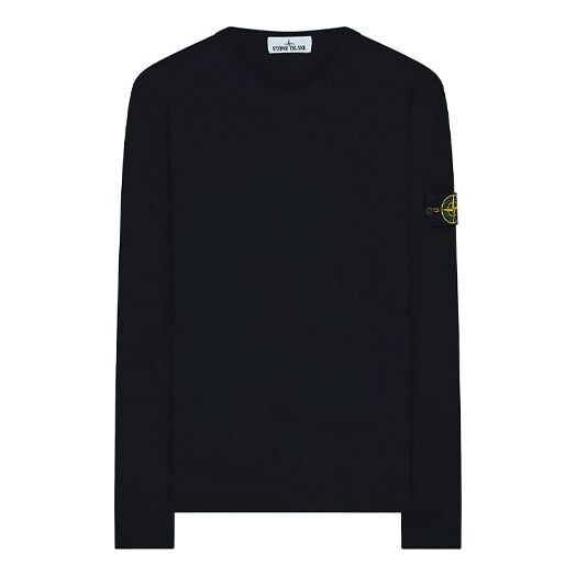 

Толстовка garment dyed crew lightweight sweatshirt 'black' Stone Island, черный