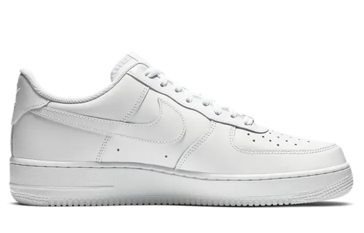 

Кроссовки Nike Air Force 1 Skateboarding Shoes Men Low-top White/gold, белый