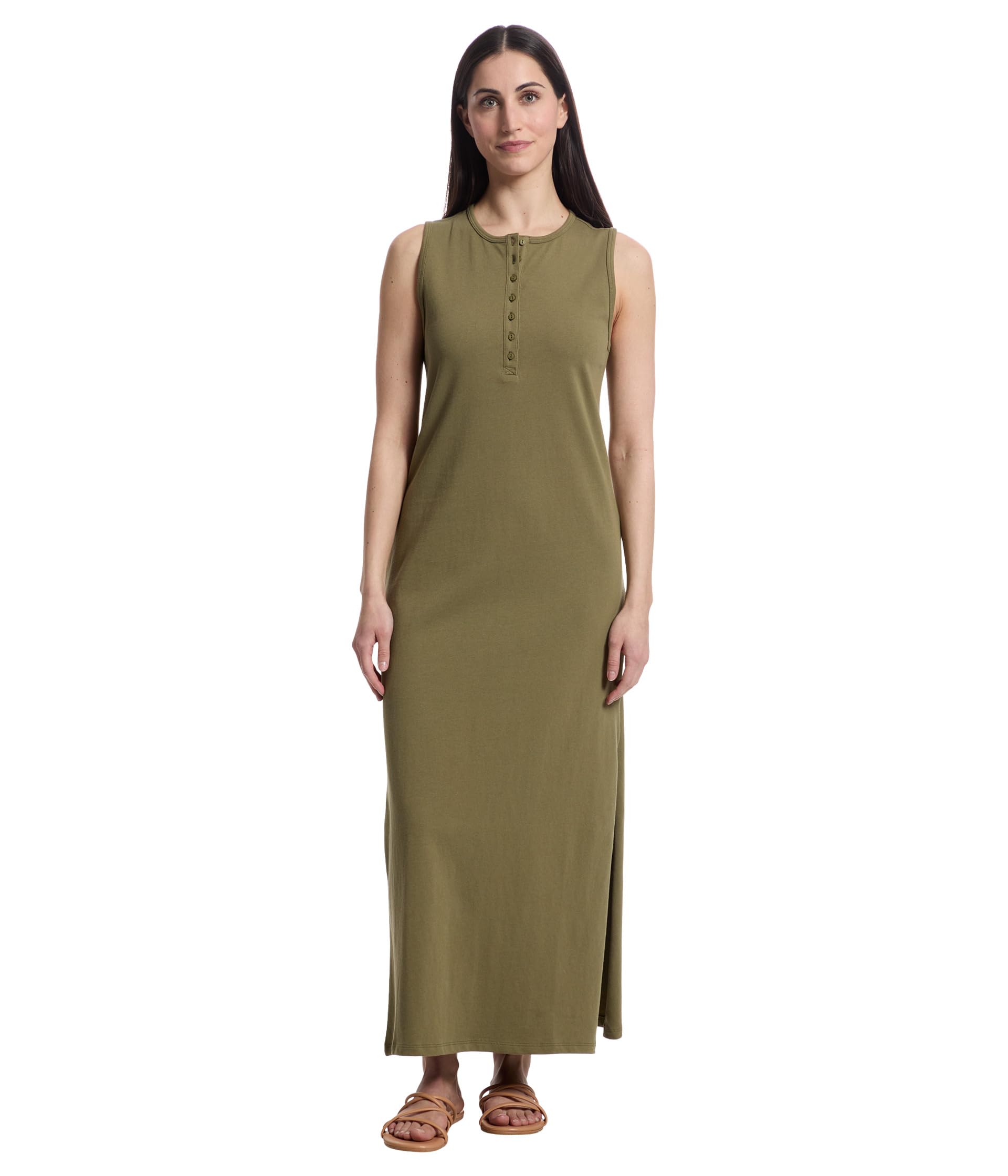 

Платье Lilla P Henley Maxi Dress, цвет Kelp