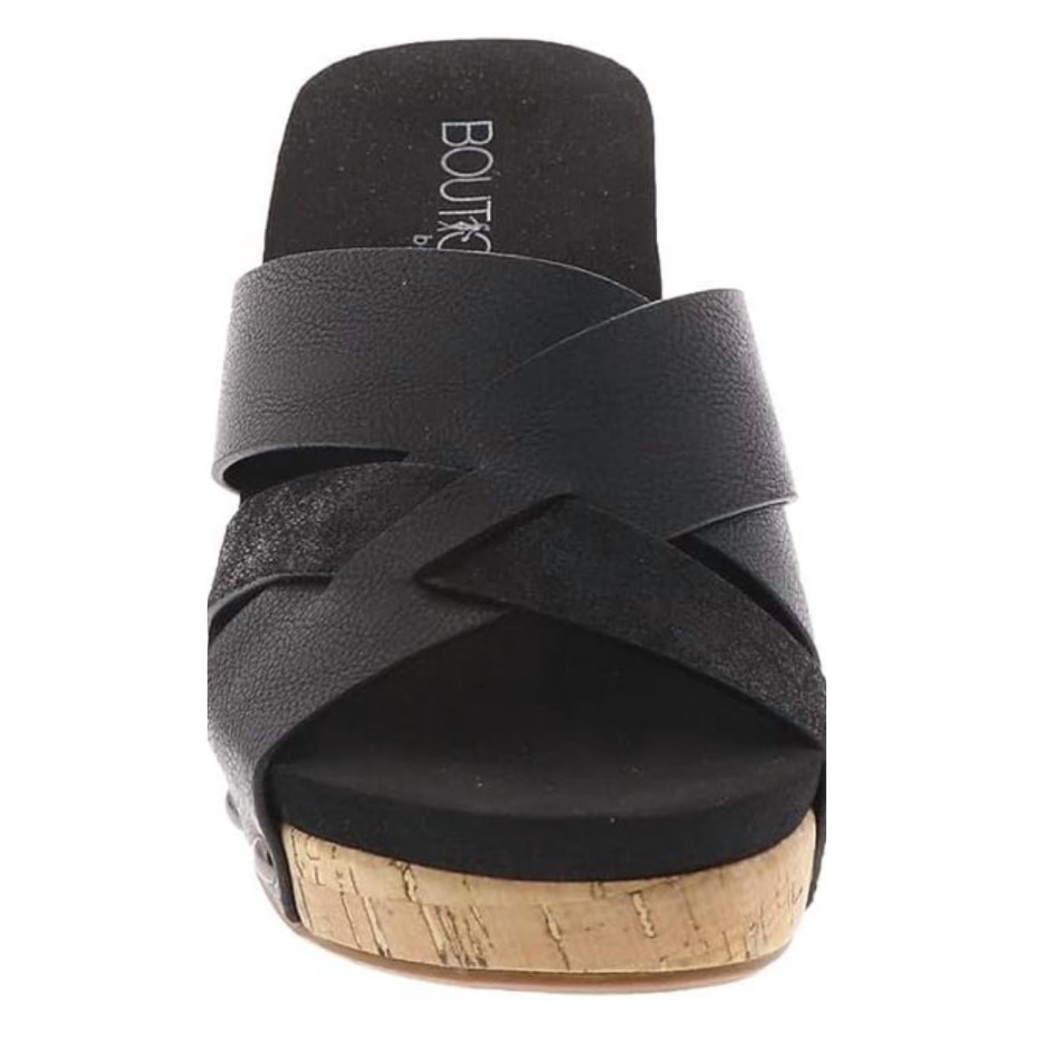 Женские босоножки Amuse Wedge - Medium In Black Corkys Footwear — фото 4