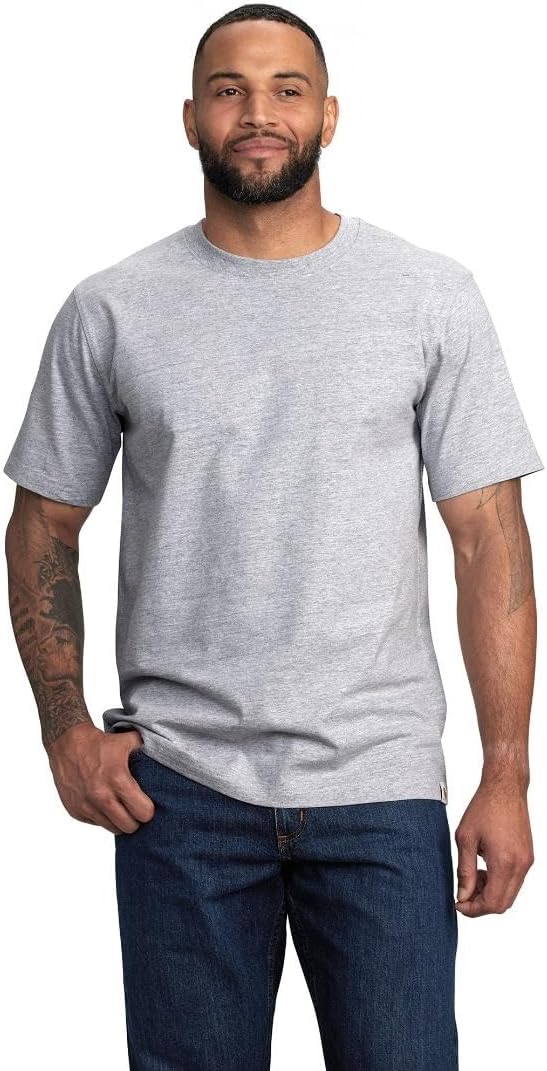 

Мужская легкая футболка Carhartt свободного кроя с коротким рукавом, Heather Gray