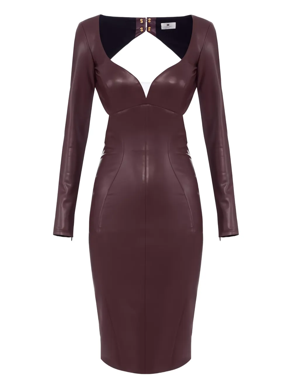 

Макси-платье с вырезами Elisabetta Franchi, коричневый