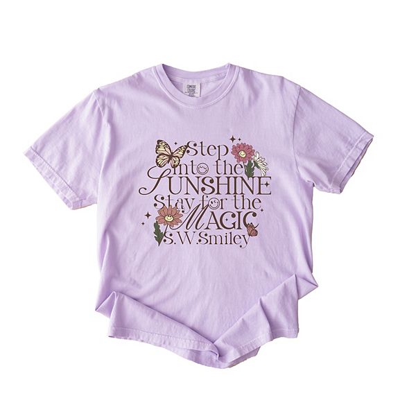 

SWSmiley step into the sunshine - женская футболка с принтом, окрашенная в готовом виде Simply Sage Market, Orchid, Зеленый, SWSmiley step into the sunshine - женская футболка с принтом, окрашенная в готовом виде Simply Sage Market, Orchid