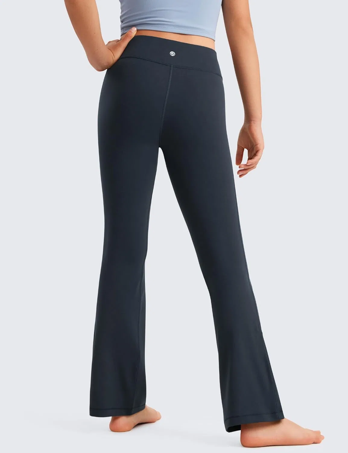 Леггинсы для девочек CRZ YOGA Butterluxe с высокой талией, flare, True Navy — фото 3