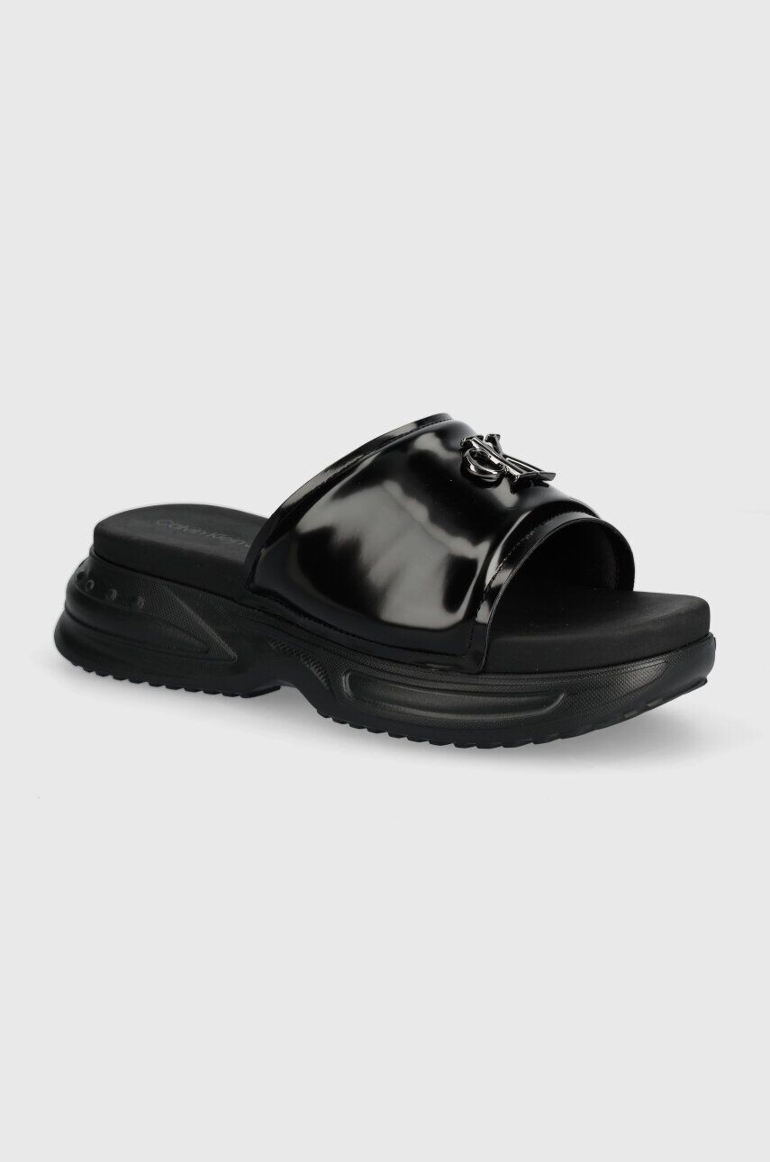 

Шлепанцы Calvin Klein Jeans CHUNKY COMF SLIDE MTR, черный