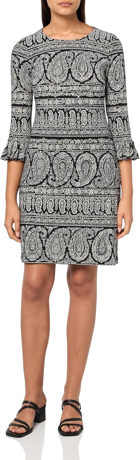 

Женское повседневное трикотажное платье миди Tommy Hilfiger, Black/Pearl