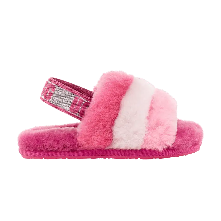 

Кроссовки UGG Fluff Yeah Slide Toddler Pink Multi, розовый