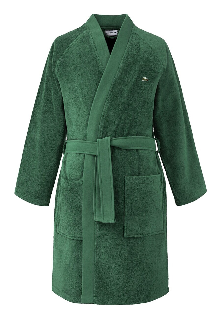 

Халат LACOSTE Short Bathrobe L DEFILE, зеленый