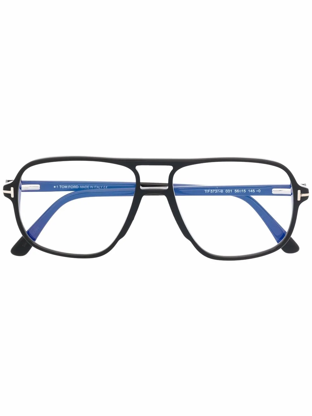 

Очки в квадратной оправе TOM FORD Eyewear, черный