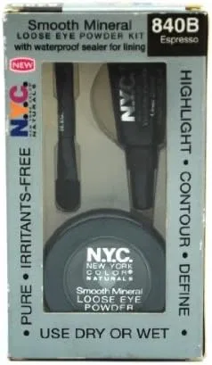 Пудра для век минеральная рассыпчатая N.Y.C. Smooth Mineral Loose Eye Powder Kit