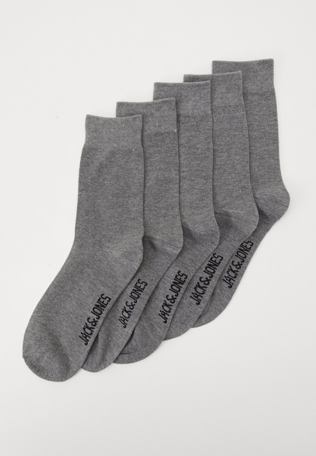 Носки JACJENS SOCK 5 PACK Jack & Jones, светло-серый меланж