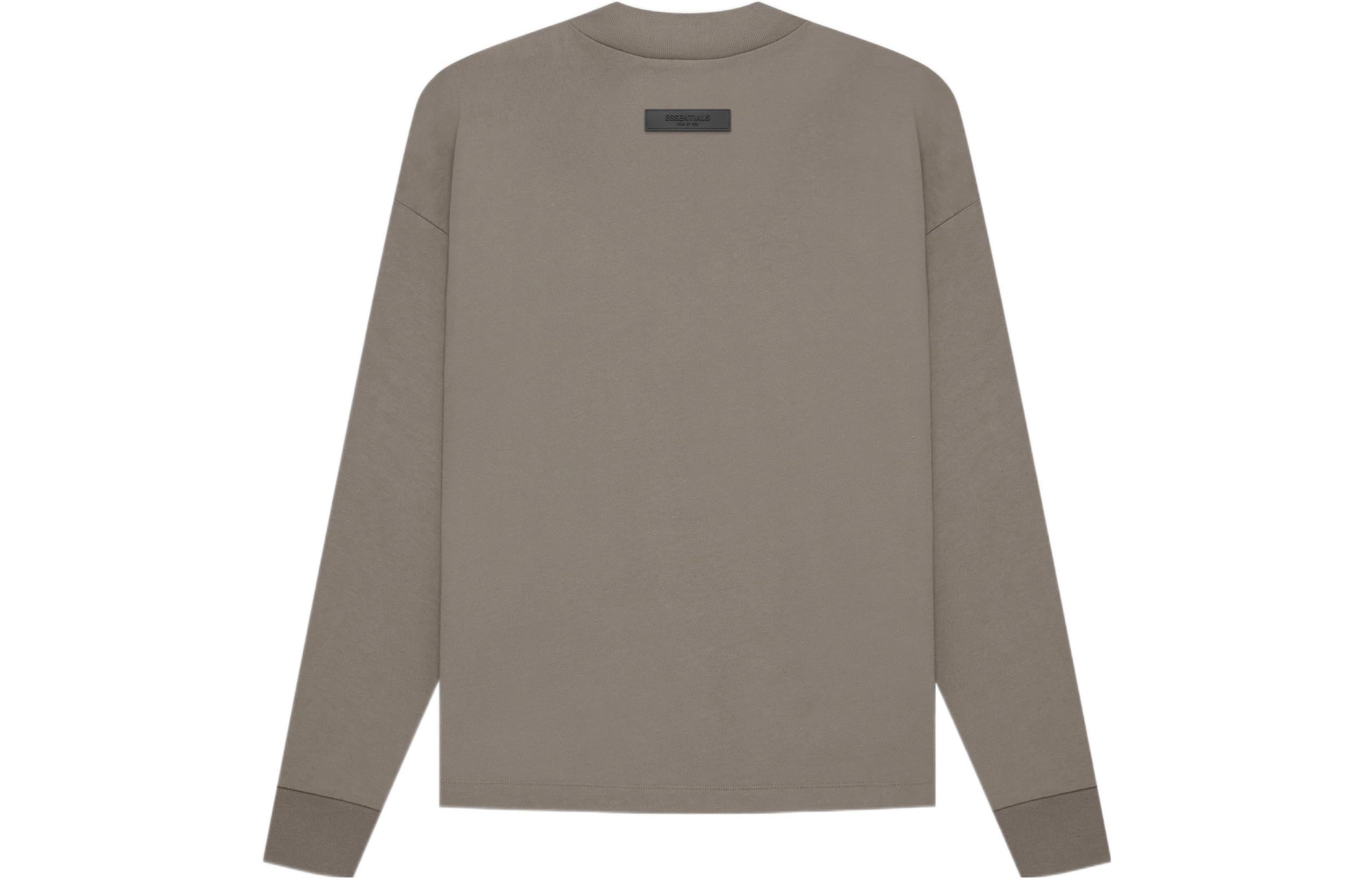 Футболка Fear of God Essentials SS22 Mensessentials Long Sleeve Tee 'Desert Taupe' FOG-SS22-462, желто-коричневый — фото 3