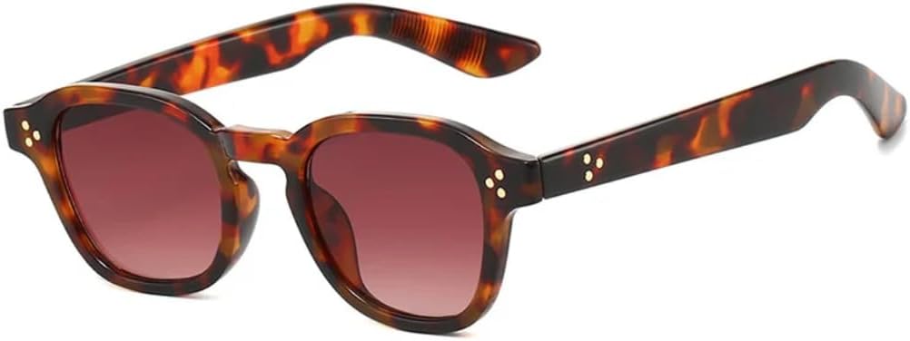 

Солнцезащитные очки с защитой от УФ-излучения UV400 | Легкая оправа в стиле панк с градиентным рисунком | Для женщин и мужчин, для занятий спортом на открытом воздухе и вождения DSVIGF, Leopard-brown