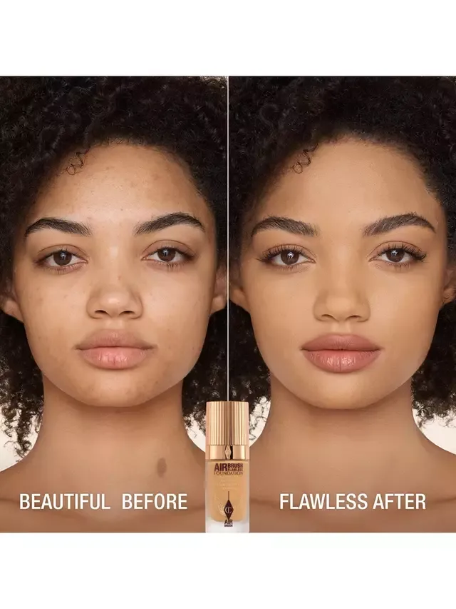 Безупречная тональная основа, нанесенная аэрографом Charlotte Tilbury, 8 Warm — фото 2