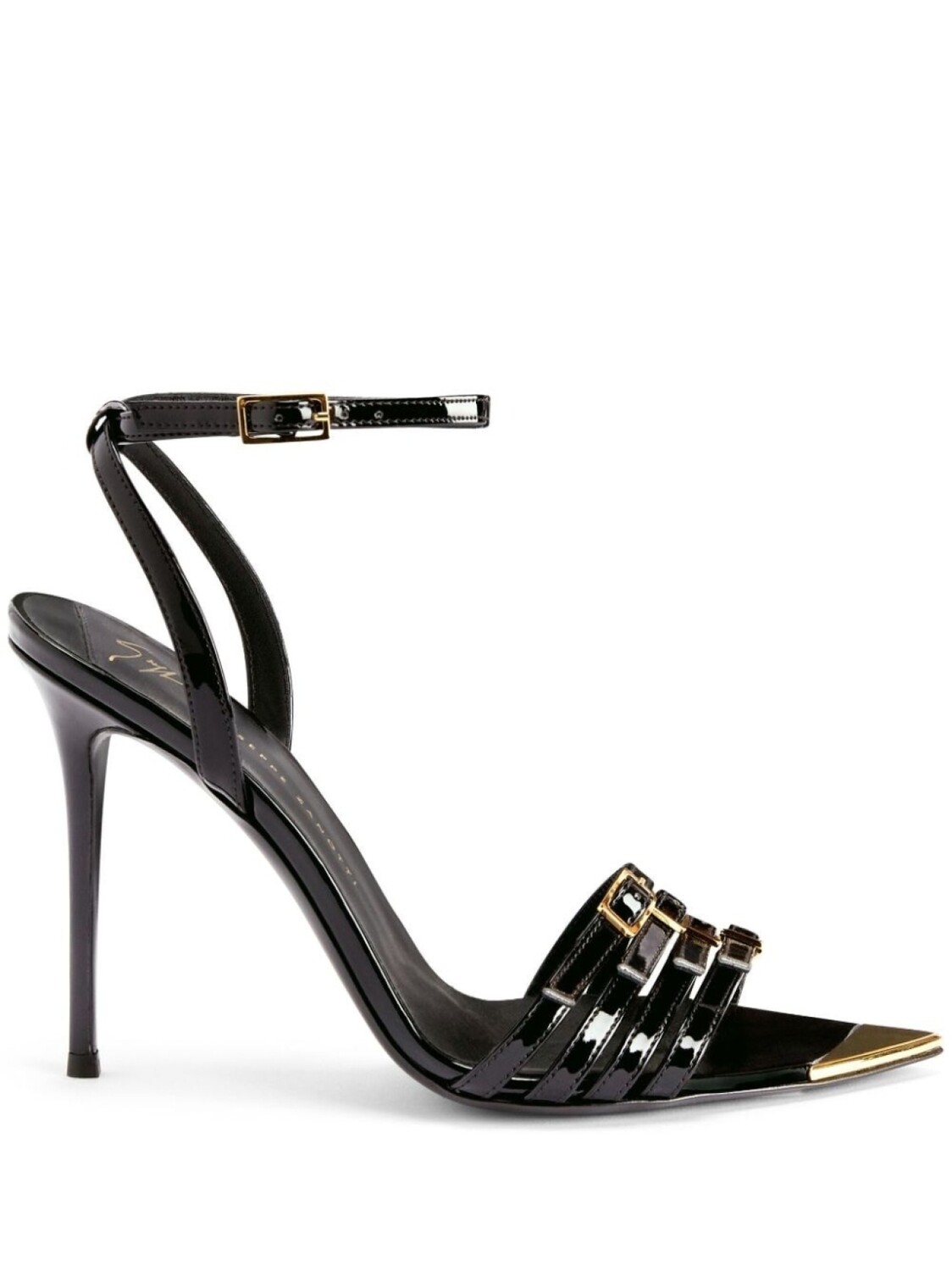 

Giuseppe Zanotti босоножки Intriigo Slim на высоком каблуке, черный