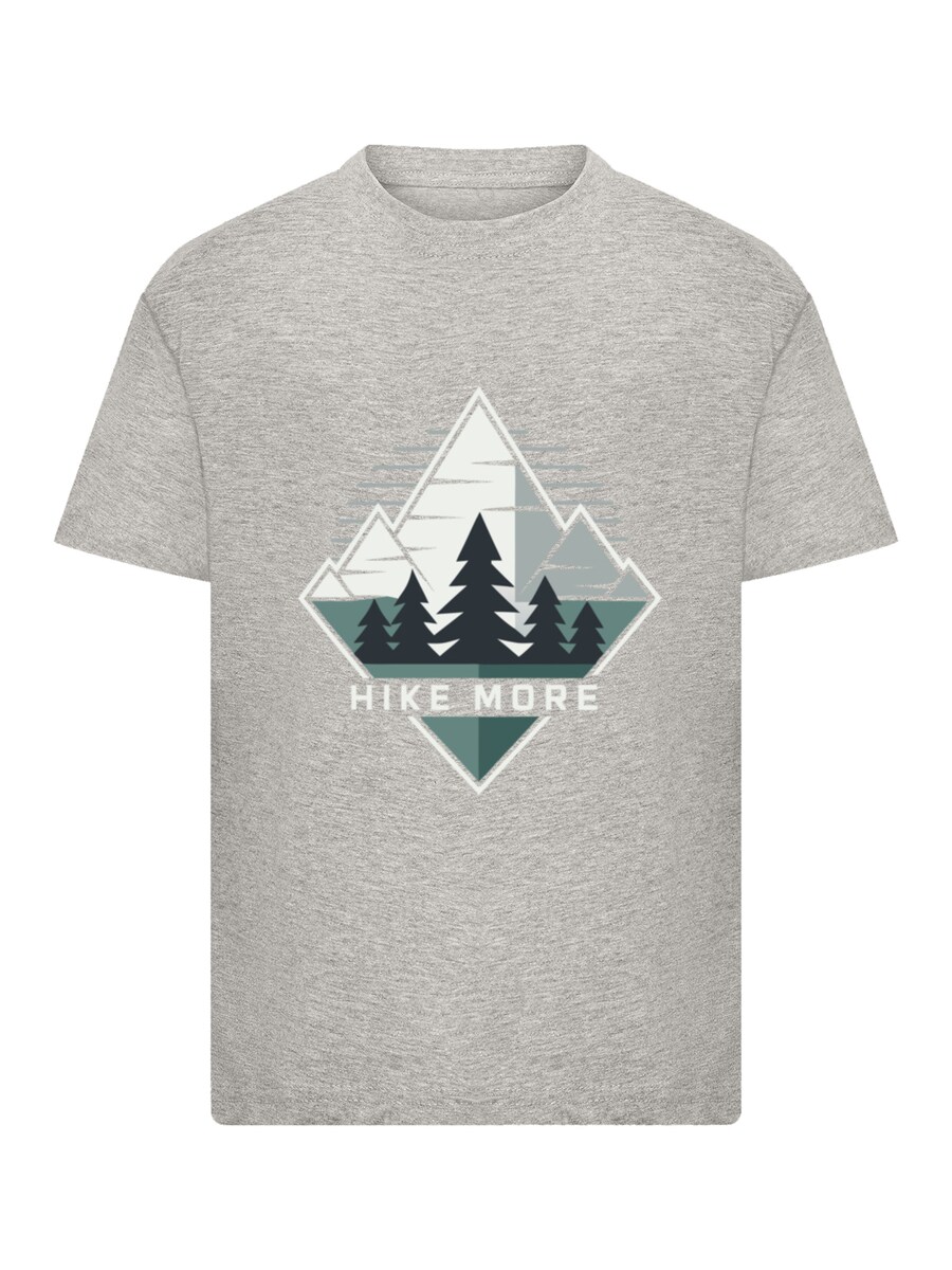 

Рубашка F4NT4STIC Hike More Mountains, пятнистый серый