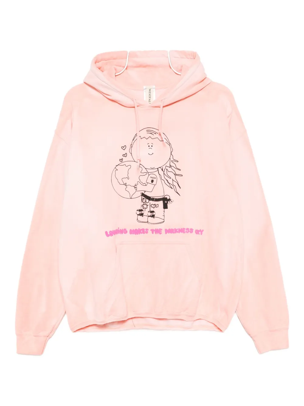 

Толстовка с капюшоном и мультяшным принтом WESTFALL, розовый