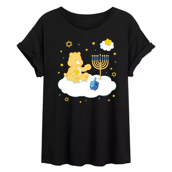 

Футболка Juniors Care Bears с изображением облака Ханука Licensed Character, черный