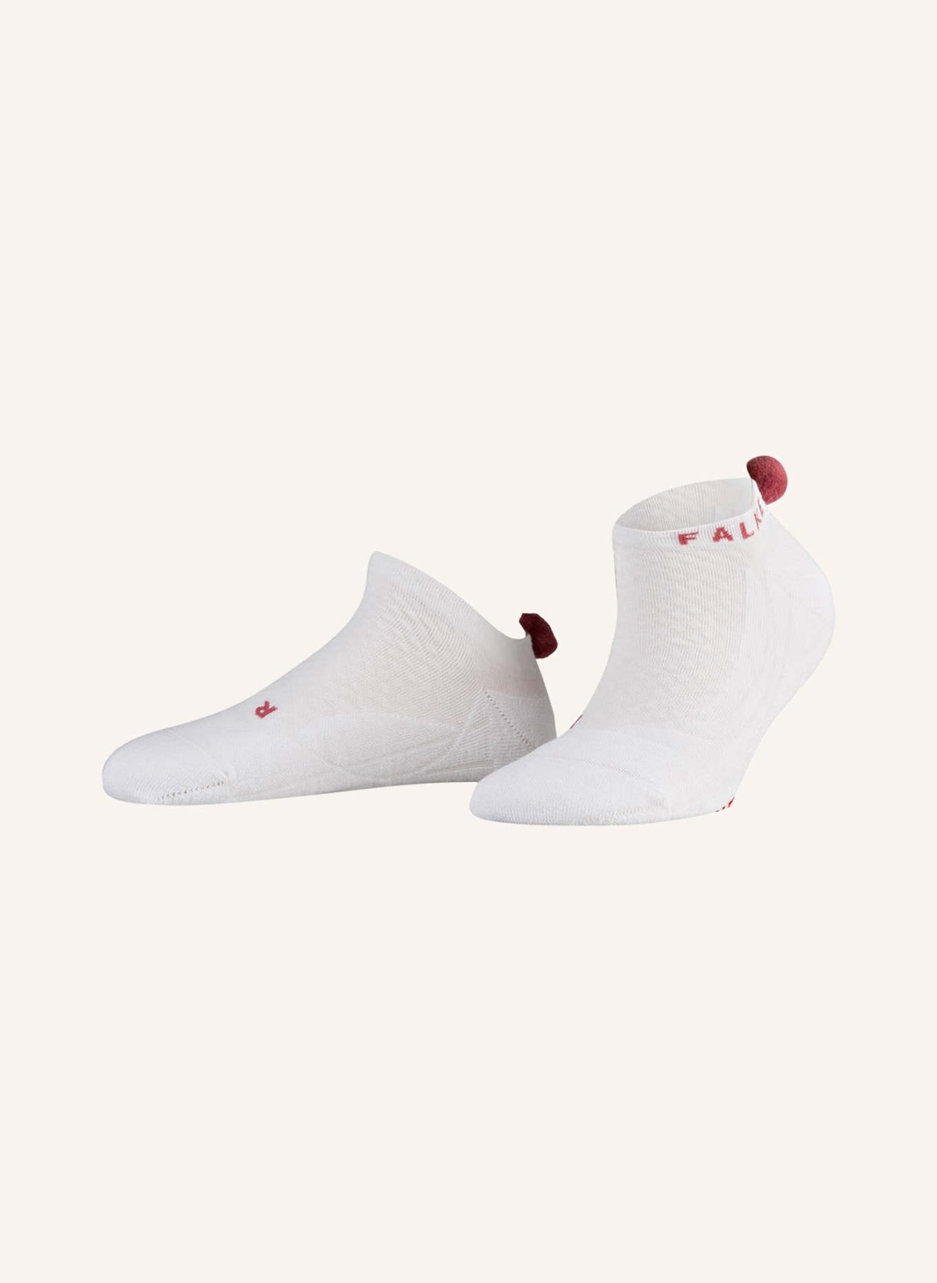 Кроссовки носки go2 помпон Falke, белый