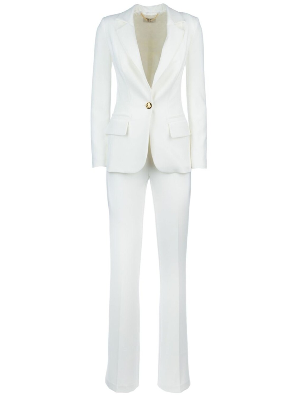 

Однобортный костюм Elisabetta Franchi, белый