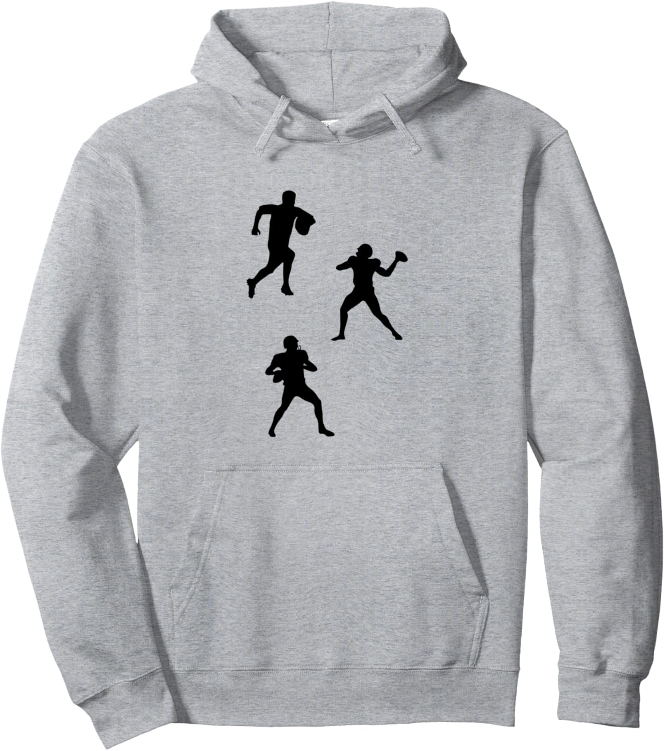 

Силуэт игрока в регби Силуэт регби Толстовка с изображением регби Rugby Silhouettes, серый