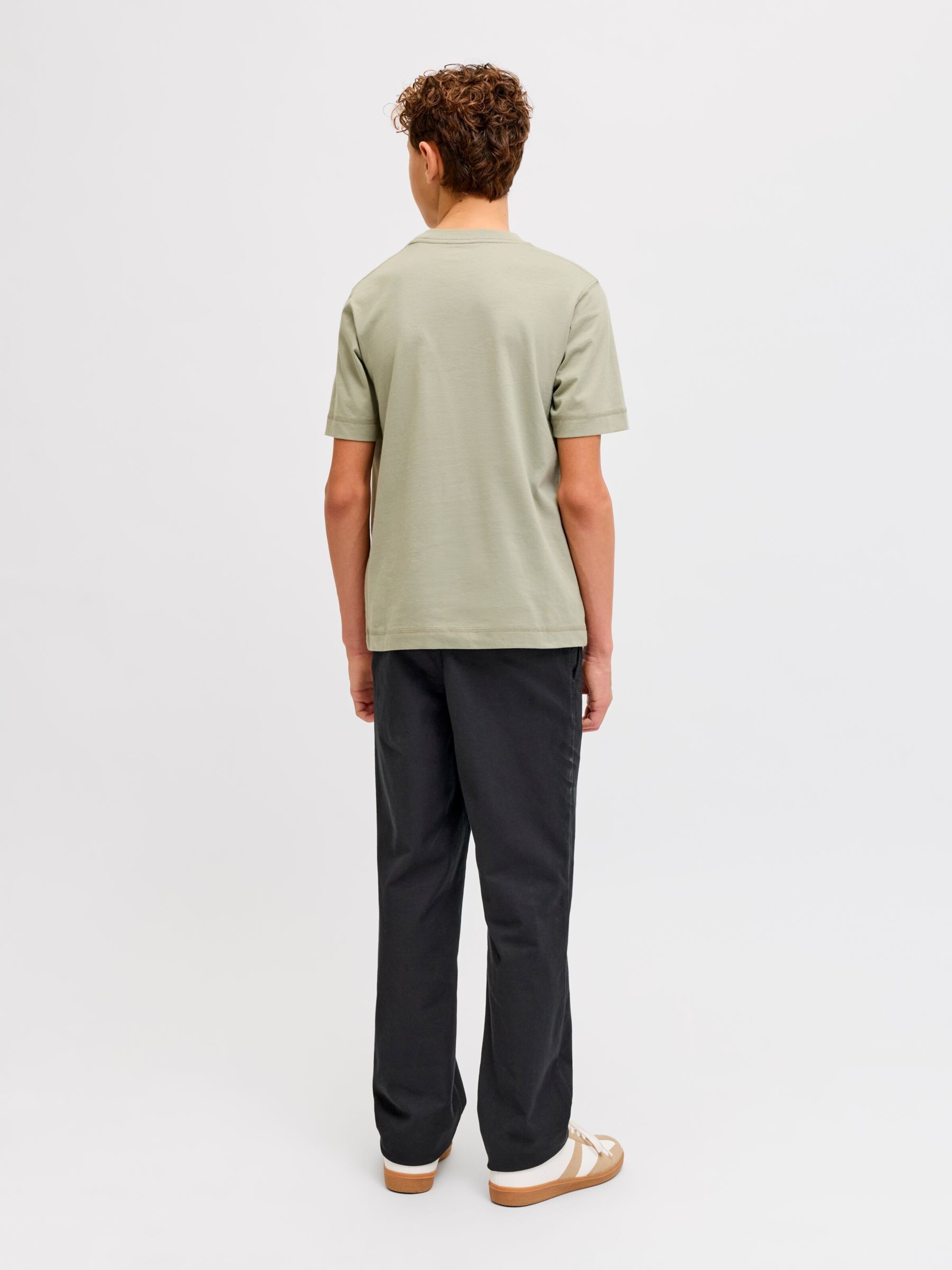 Jack & Jones Junior Широкие брюки 'JPSTKane Fury' в черном цвете — фото 4