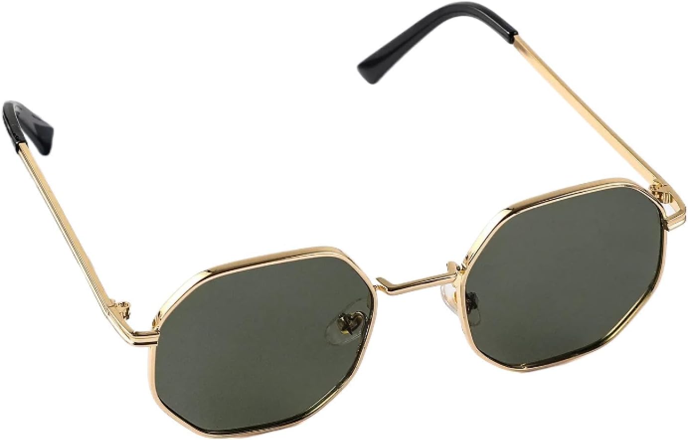 

Солнцезащитные очки с защитой от УФ-излучения UV400 | Легкая нейлоновая оправа TR90 | Для женщин и мужчин, для занятий спортом на открытом воздухе и вождения DSVIGF, Gold Green