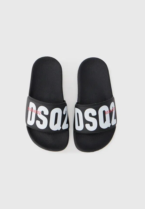 Сланцы Dsquared2, черный/белый/красный — фото 4