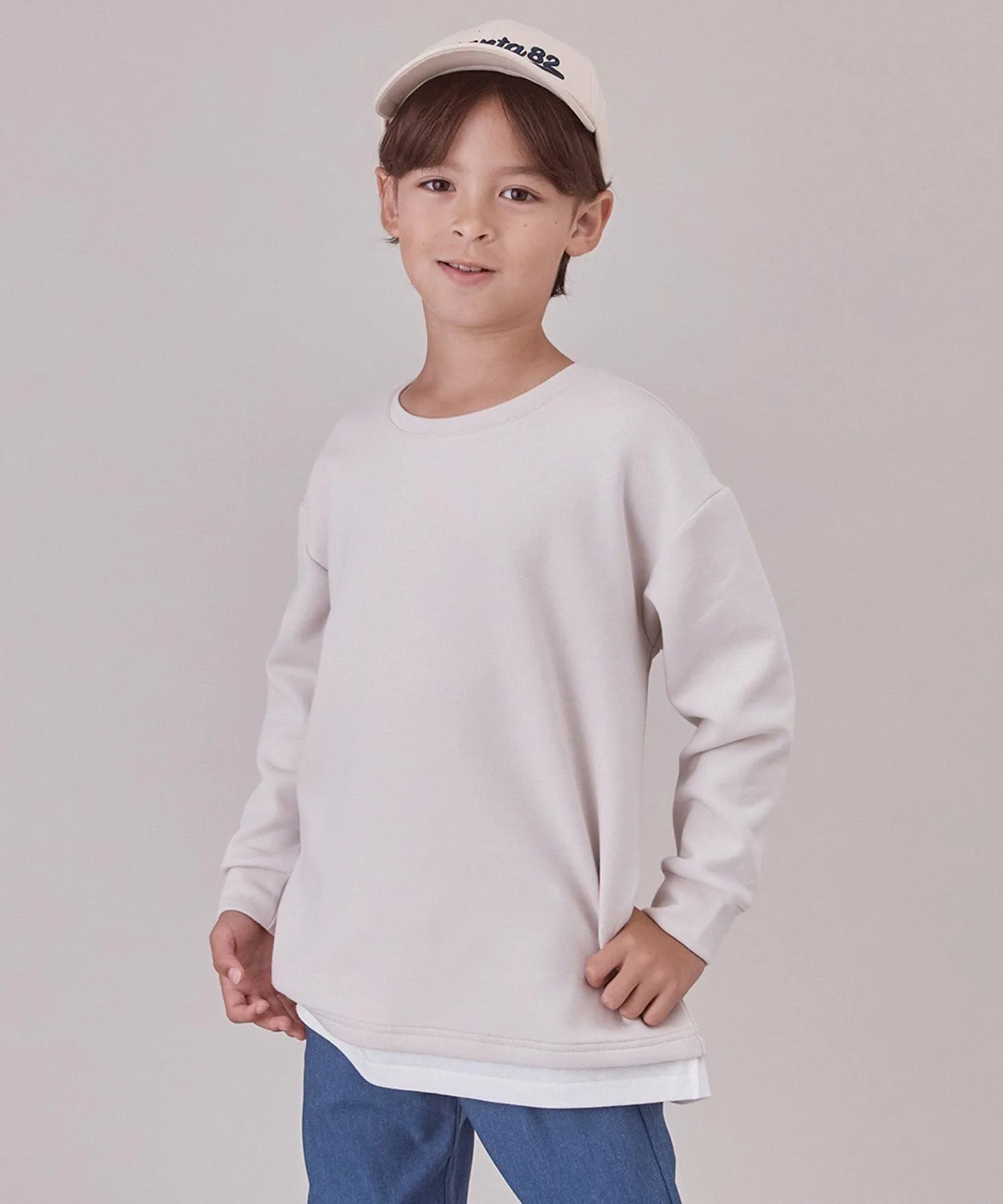 [110-150 см] Свитшот BEAUTY FORM JERSEY (УНИСЕКС) Unfilo, Greige [033]