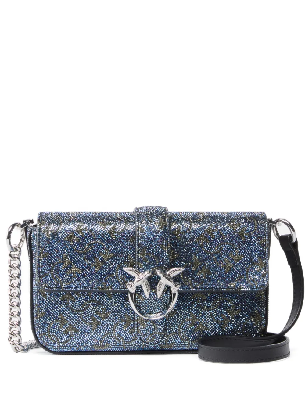 

Мини-сумка через плечо Love Glitter PINKO, синий