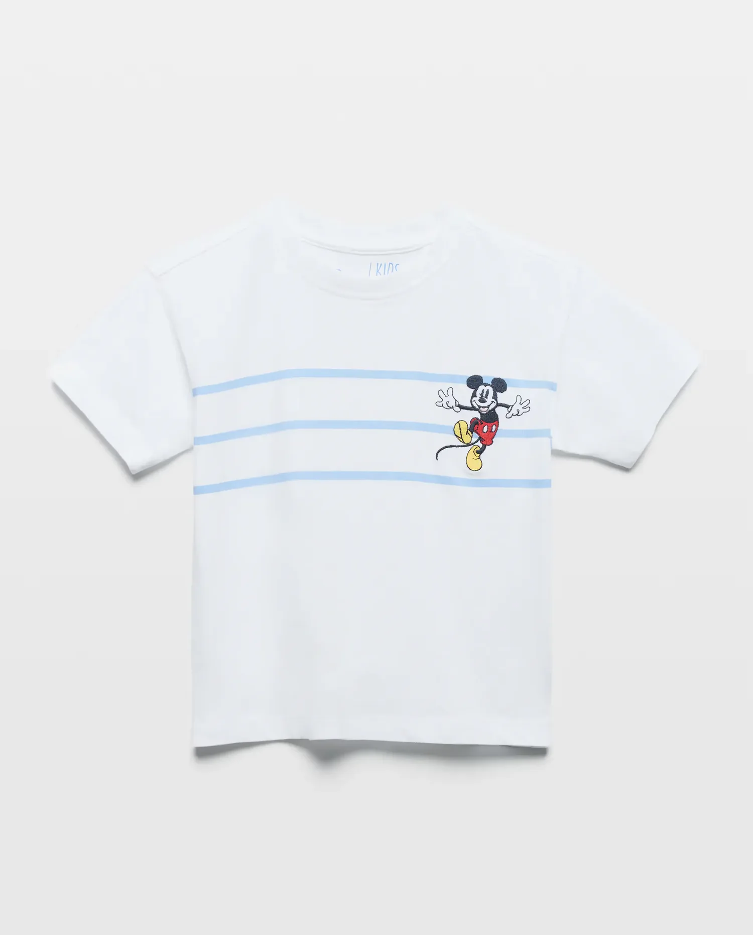 Детская футболка с коротким рукавом и лицензией MICKEY в полоску Kids El Corte Inglés, белый — фото 4