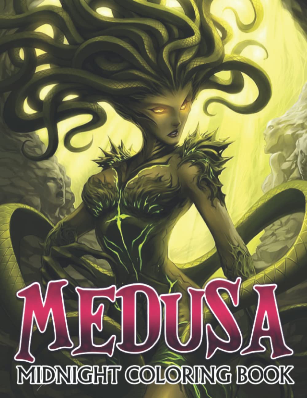 

Midnight Medusa Coloring Book: Stunning And Incredible Design In High-quality Coloring Pages On Black Background | Spark Your Imagination And Creation (Independently published)