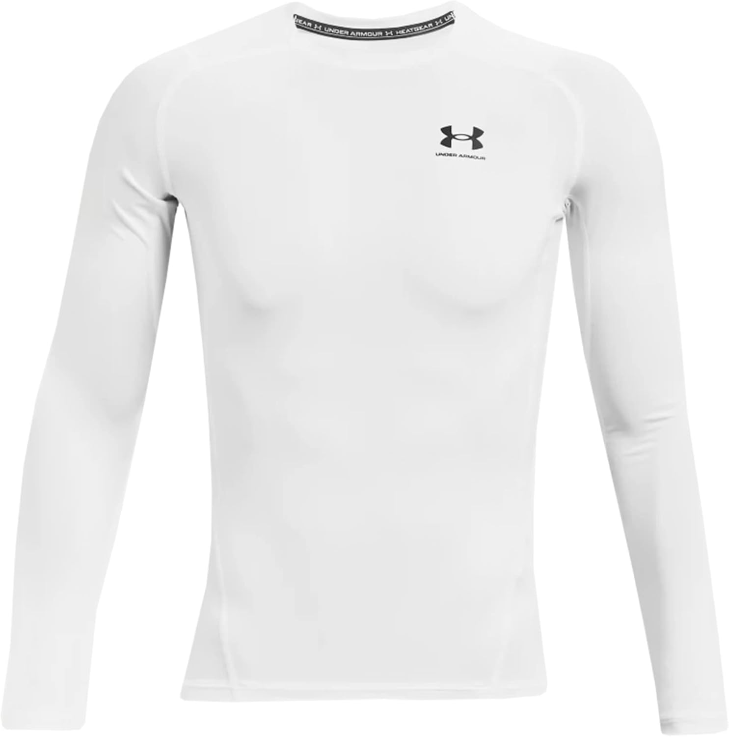 

Мужская компрессионная футболка с длинным рукавом HeatGear от Under Armour, White/Black, Белый, Мужская компрессионная футболка с длинным рукавом HeatGear от Under Armour, White/Black