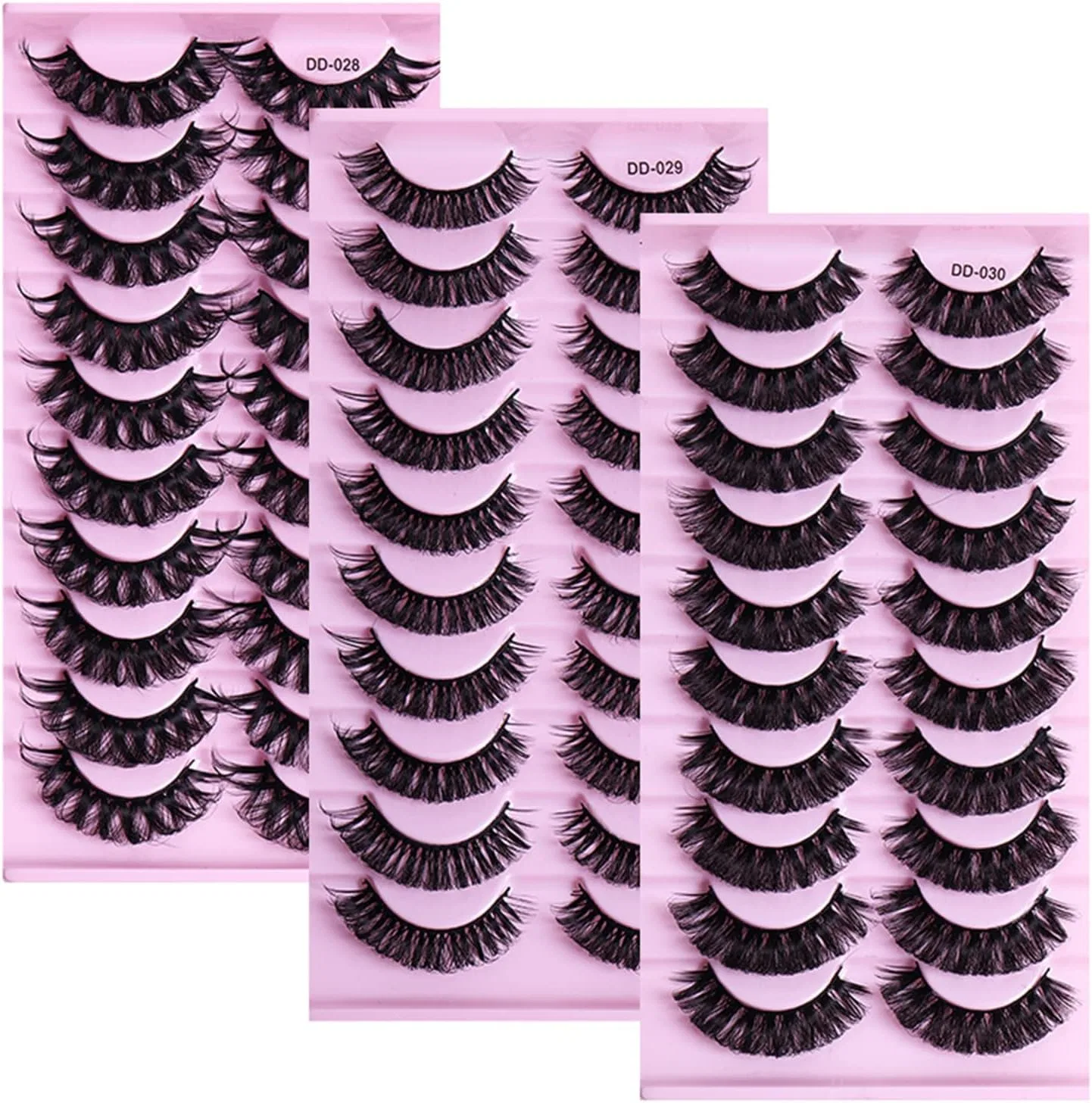 Накладные ресницы Natural Look Russian Strip, TIYETA, 30 пар, D890