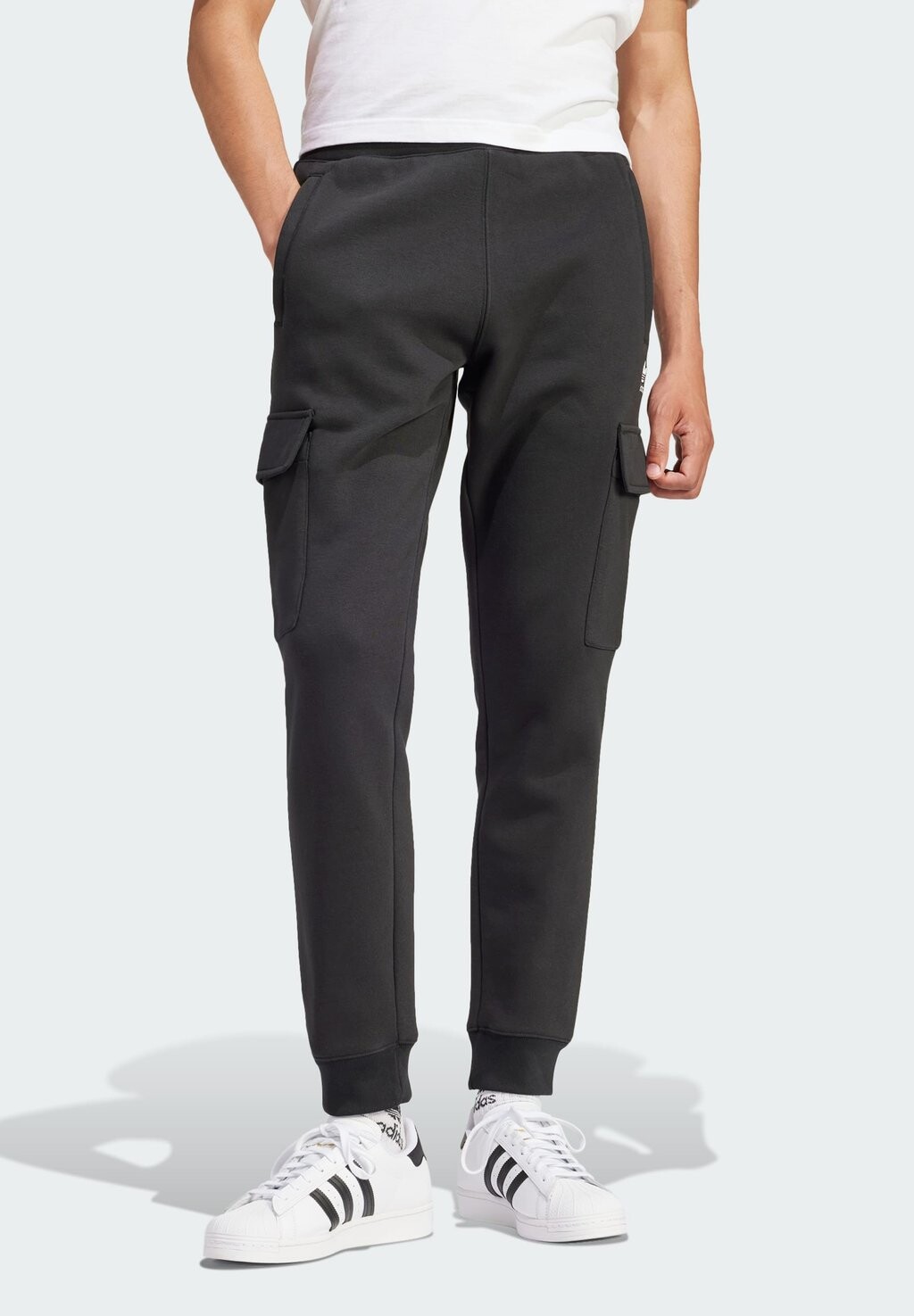 

Спортивные брюки Essentials C P adidas Originals, цвет black white