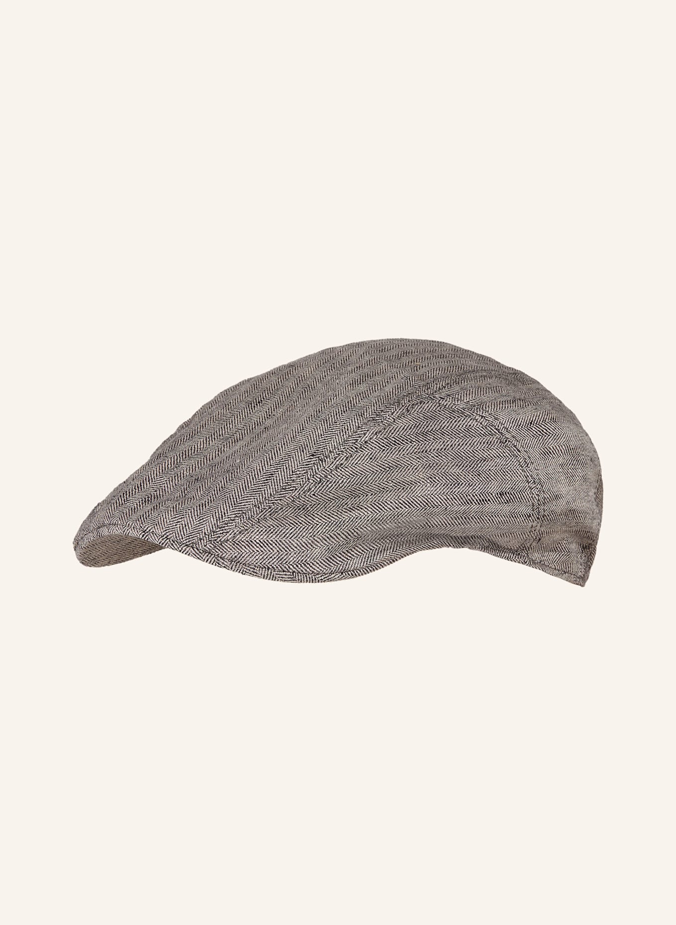 

Плоская кепка из льна и плюща Stetson, серый