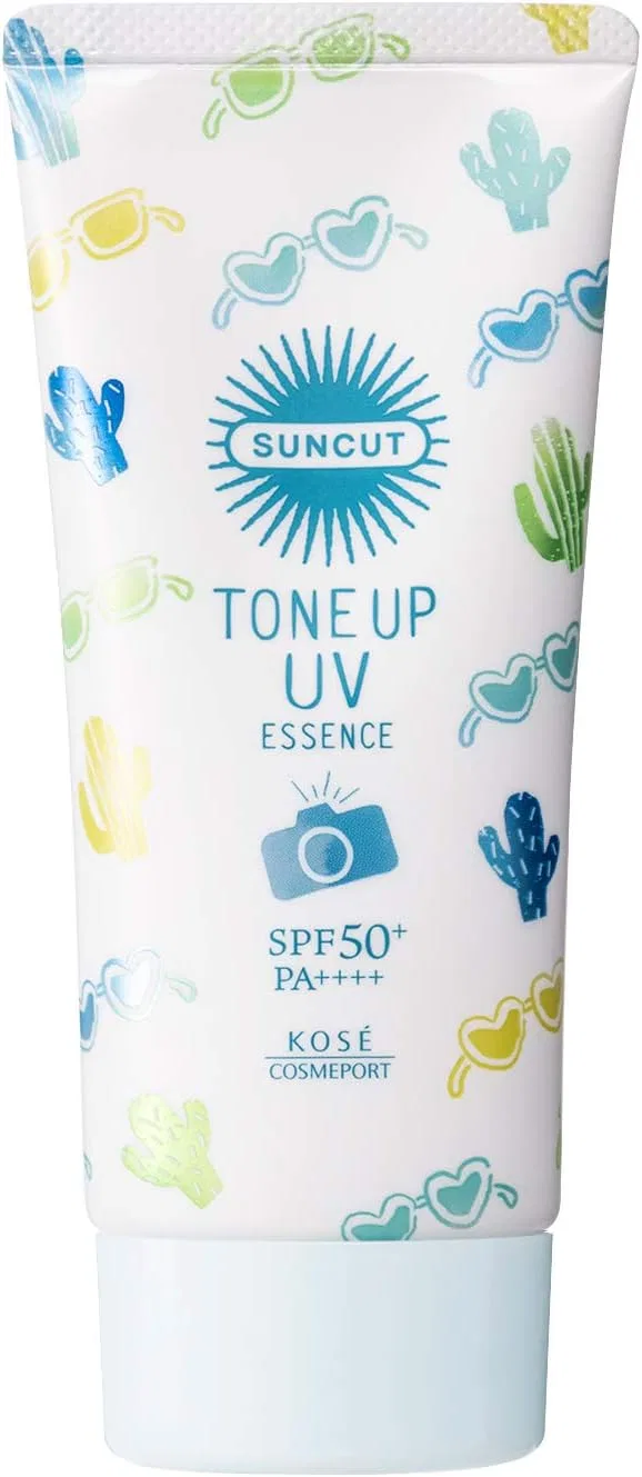 Солнцезащитная эссенция KOSE Sunblock Tone Up UV Mint Green, 80 г Suncut — фото 3