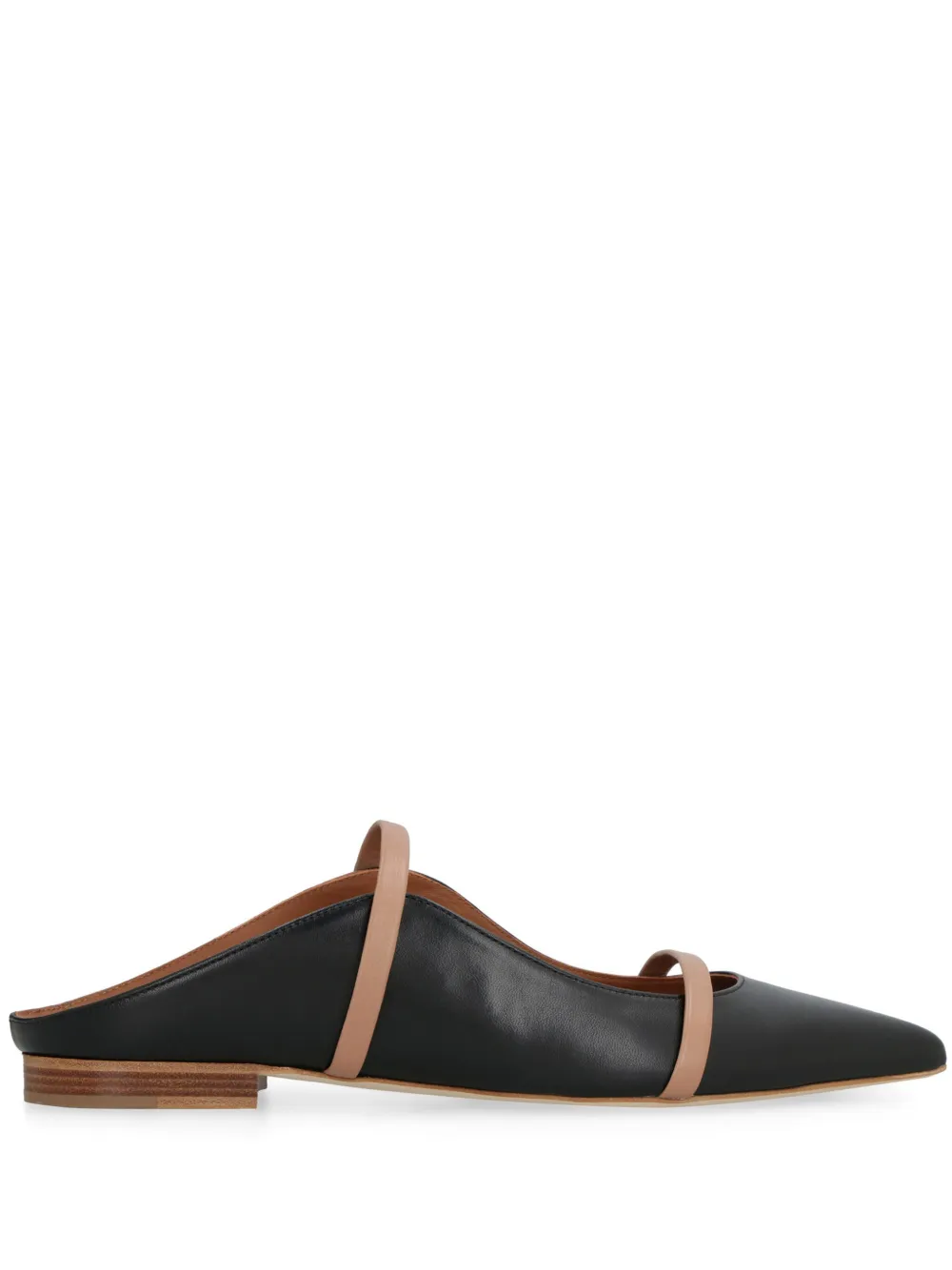 Слипперы с тонкими ремешками Malone Souliers, черный
