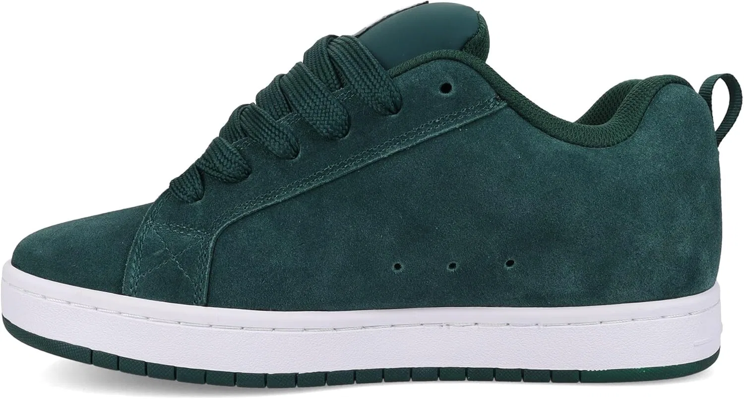 Кроссовки DC Shoes Court Graffik Se, Dark Green White — фото 4