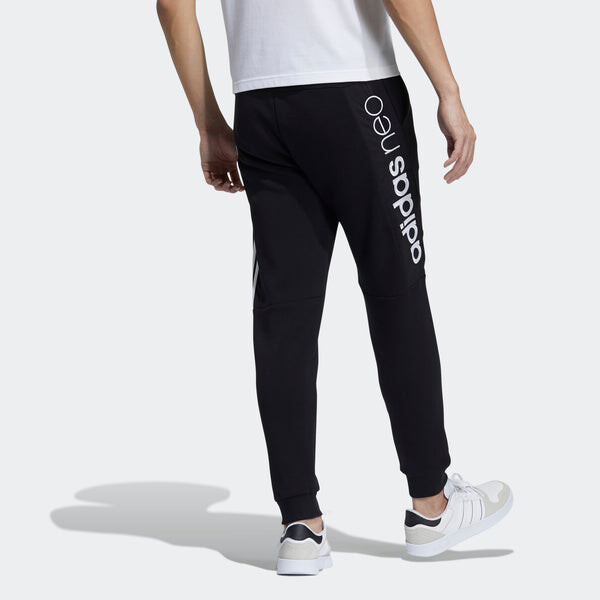 Спортивные штаны adidas neo M Cs Db Tp 2 Logo Stripe Athletics Sports Knit Bundle Feet Pants Black, черный — фото 3
